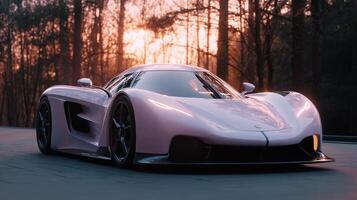 Smooth curves in automotive daylight photograph photo