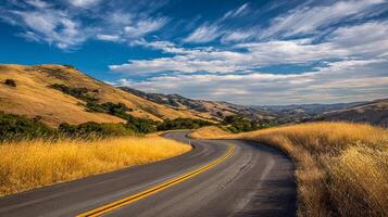 Nature drive with photorealistic landscape and texture photo