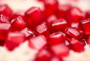 Pomegranate Macro with Soft Shadow photo
