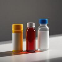 Laboratory Style Bottle Set in Light photo