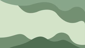 Abstract Nature-Inspired Green Wavy Layered Background, Organic Landscape Design for Eco Projects, Presentations, and Natural Branding Themes vector