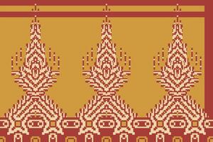 Geometric Pattern Ethnic Pattern Designfolk Embroidery, Aztec Geometric Ornament Print. Design for Carpet, Wallpaper, Clothing, Wrapping, Fabric vector