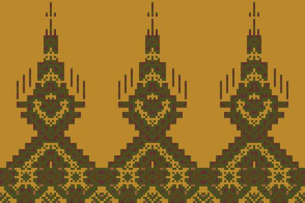 Geometry Shapes Korean Traditional Pattern Namefolk Embroidery, Aztec Geometric Ornament Print. Design for Carpet, Wallpaper, Clothing, Wrapping, Fabric