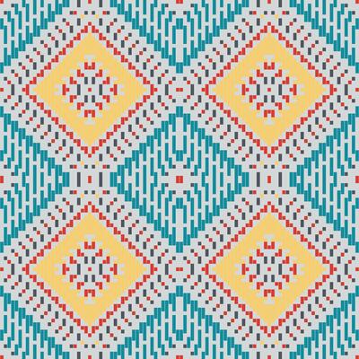 Abstract Ethnic Ethnic Seamless Patternfolk Embroidery, Aztec Geometric Ornament Print. Design for Carpet, Wallpaper, Clothing, Wrapping, Fabric