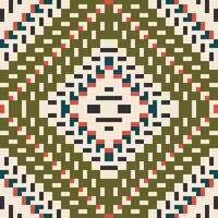 Diamond Shapes Abstract Geometric Pattern Backgroundfolk Embroidery, Aztec Geometric Ornament Print. Design for Carpet, Wallpaper, Clothing, Wrapping, Fabric vector