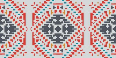 Endless Geometrical Pattern Designfolk Embroidery, Aztec Geometric Ornament Print. Design for Carpet, Wallpaper, Clothing, Wrapping, Fabric vector
