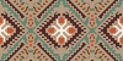 Geometric Arabic Geometric Pattern Designfolk Embroidery, Aztec Geometric Ornament Print. Design for Carpet, Wallpaper, Clothing, Wrapping, Fabric vector