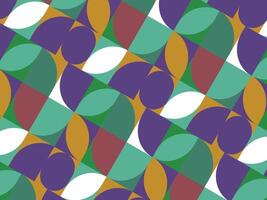 Abstract colorful leaf seamless background pattern design vector