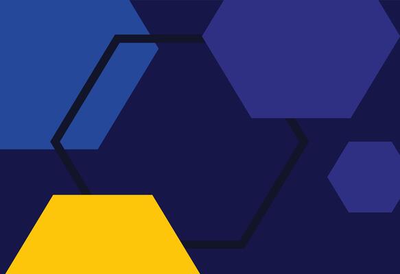 Bold Navy Yellow Diagonal Composition