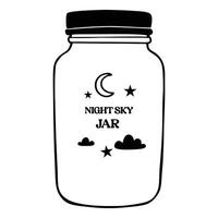 Classic Mason Jar Sublimation Design vector