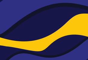 A blue and yellow wave pattern, Abstract Form with High Contrast Colors vector