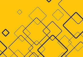 Futuristic Style with Geometric Composition, A yellow background with blue and black squares vector
