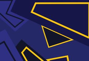 Blue Background with Yellow Angled Dividers, A blue and yellow abstract background with triangles vector