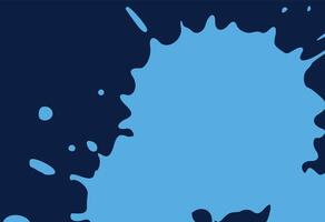 Modern Paint Splash Design Blue Tones, A blue splash of paint on a dark background vector
