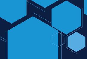 Versatile Hexagon Blue Geometric Backdrop, A blue and black background with hexagons vector