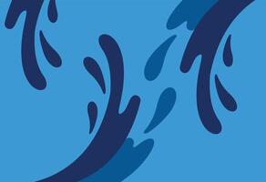 Unique Abstract Blue Pigment Spill, Water is flowing over a blue background vector