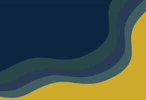Abstract Wavy Layers Dark Blue and Gold, A blue and yellow background with waves vector