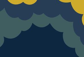 Modern Organic Layers Background, A blue and yellow background with clouds vector
