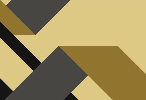 Clean Abstract Shapes Gold and Dark, A black and gold geometric pattern with a diagonal line vector
