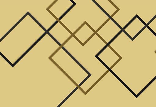 dorado resumen angular diseño, un negro y oro geométrico modelo con líneas vector