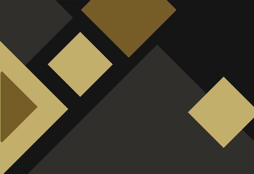 Digital Abstract Design Gold, A black and gold geometric pattern vector