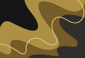 Artistic Abstract Lines Gold, A black and gold abstract background with a wave pattern vector
