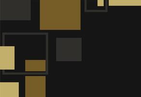 Chic Abstract Wallpaper Gold and Dark, A black and gold background with squares vector