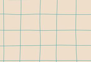 Artistic Teal Interwoven Pattern, A grid of squares on a beige background vector