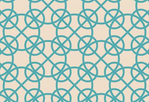 Smooth Interlocking Lines Teal Background, A blue and beige background with a geometric pattern vector