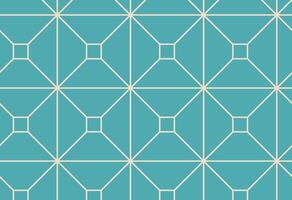 Minimalist tosca background with beige geometric pattern vector