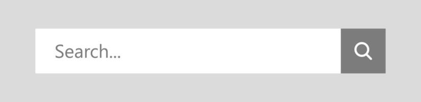 Flat Search Bar Icon Element Design Illustration vector