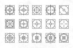 a set of different shapes and symbols for a game vector