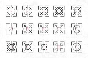 a set of squares with different shapes on them vector