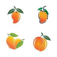 Set Mango fruit logo and symbol vector