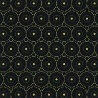 Elegant gold geometric pattern on black background. Geometric golden luxury pattern assemble. Pack of art deco pattern. vector
