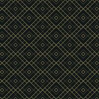 inimalist Art Deco Geometric Pattern with Gold Diamond Lines on Black Background. Elegant Luxury Design vector