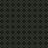 inimalist Art Deco Geometric Pattern with Gold Diamond Lines on Black Background. Elegant Luxury Design. Pattern vector