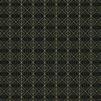 Minimalist Art Deco Geometric Pattern with Gold Diamond Lines on Black Background. Elegant Luxury Design vector
