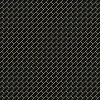 Diagonal Gold Brick Pattern. Elegant Seamless Brick Wall-Inspired Geometric Pattern with Golden Lines on Classic Black Background vector