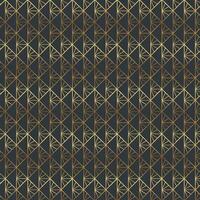 Geometric gold pattern art deco design. Luxury Geometric Triangle Pattern Design. Elegant Luxury Geometric Triangle Pattern with Gold Lines on Dark Background for Premium Design and Branding vector