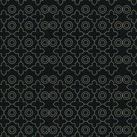 Seamless Geometric Gold Line Pattern on Black Background. Modern Luxury Abstract Design vector