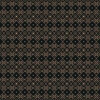Luxury Geometric Seamless Pattern with Gold Lines on Dark Blue Background. Elegant Islamic or Art Deco Style Design. line art pattern vector