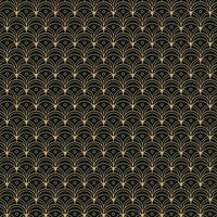 Elegant Art Deco Geometric Pattern. Elegant gold geometric pattern on black background. Geometric golden luxury pattern assemble. Art design vector