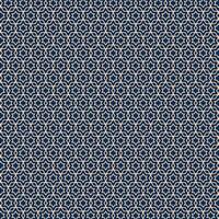Luxury Geometric Seamless Pattern with Gold Lines on Dark Blue Background. Elegant Islamic or Art Deco Style Design. Islamic pattern vector