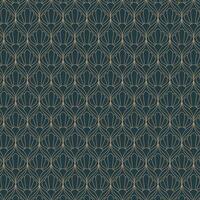 Elegant Art Deco Geometric Pattern in Gold and Navy Blue. pattern vector