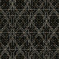 Elegant Art Deco Geometric Pattern. Elegant gold geometric pattern on black background. Geometric golden luxury pattern assemble. Decoration pattern vector
