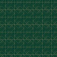 Elegant Art Deco Geometric Pattern. Elegant gold geometric pattern on black background. Geometric golden luxury pattern assemble. green vector
