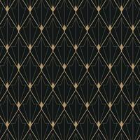 Elegant Art Deco Geometric Pattern. Elegant gold geometric pattern on black background. Geometric golden luxury pattern assemble. decoration vector