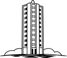 Modern building architectural design vector