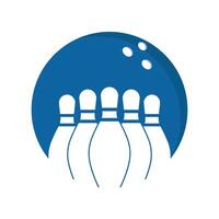 Bowling logo design vector